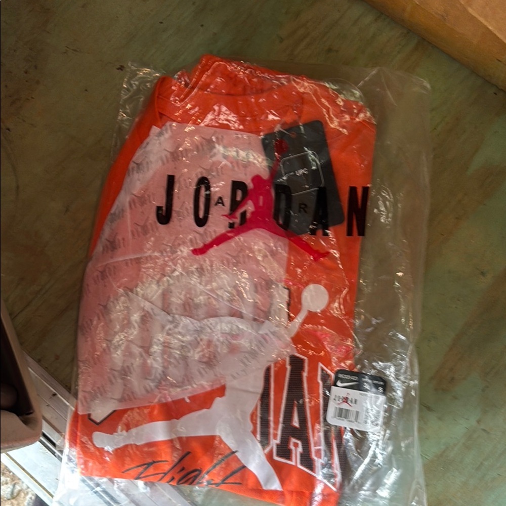 Jordan Bright Orange Hoodie with Logo